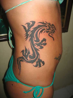 tribal dragon tattoos for men