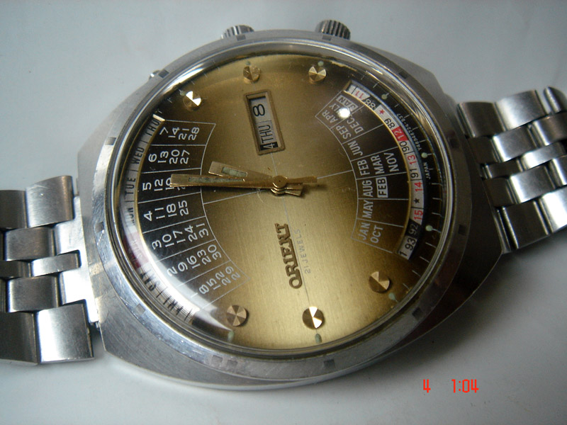 JAM VINTAGE ORIENT CALENDAR AUTOMATIC MINT SOLD 