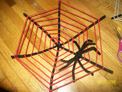 pipe cleaner web spider halloween craft crafts preschool diy webs yarn easy preschoolers simple woven spooky decor education