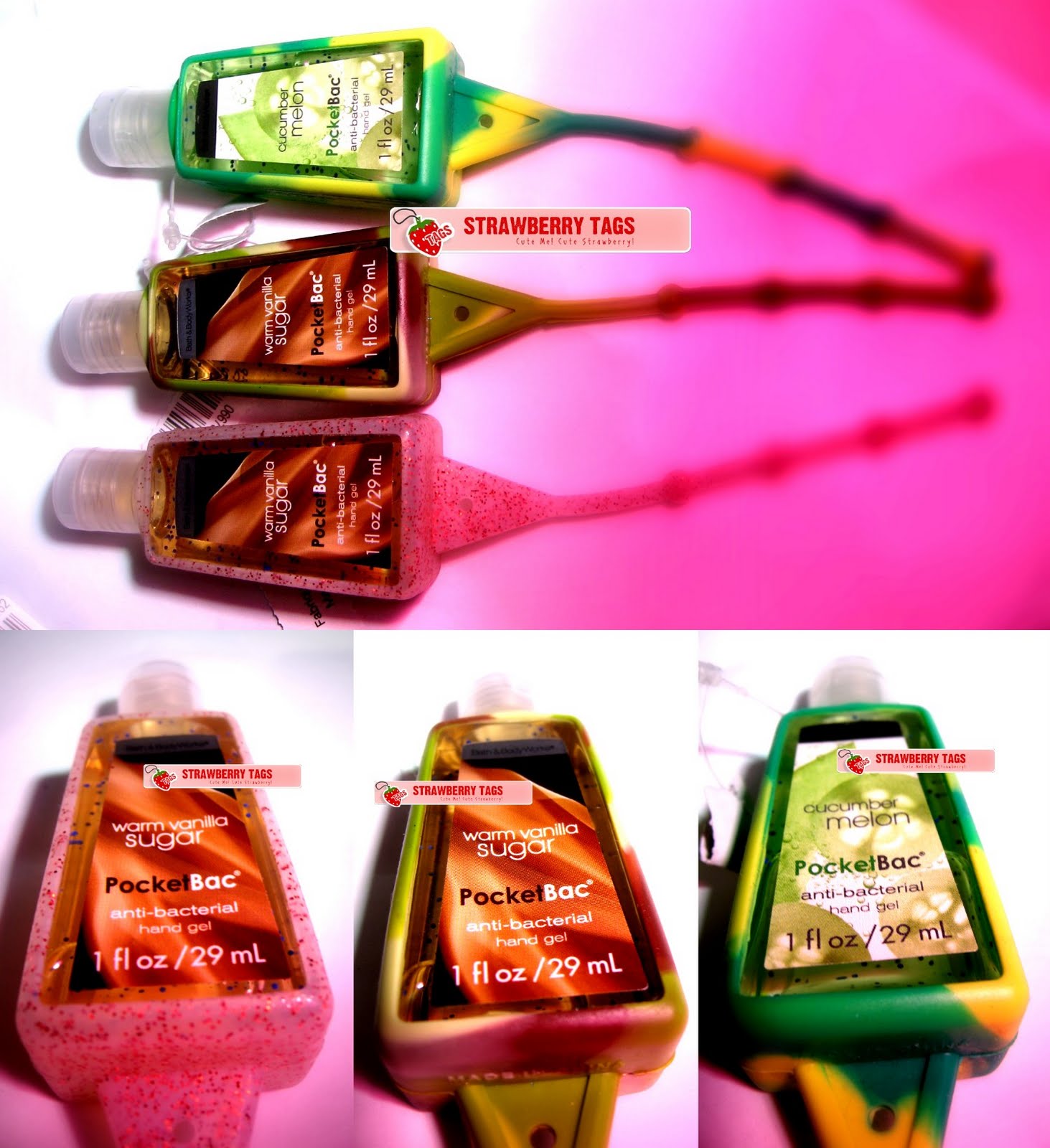 StrawBerry TaGs Bath & Body Works® AntiBacterial PocketBac™ Deep