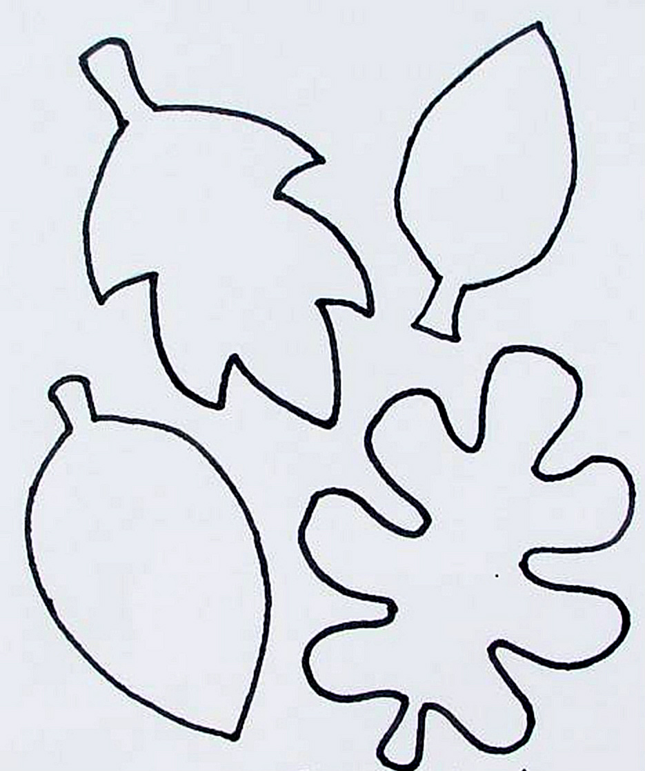 fall leaf cut out template