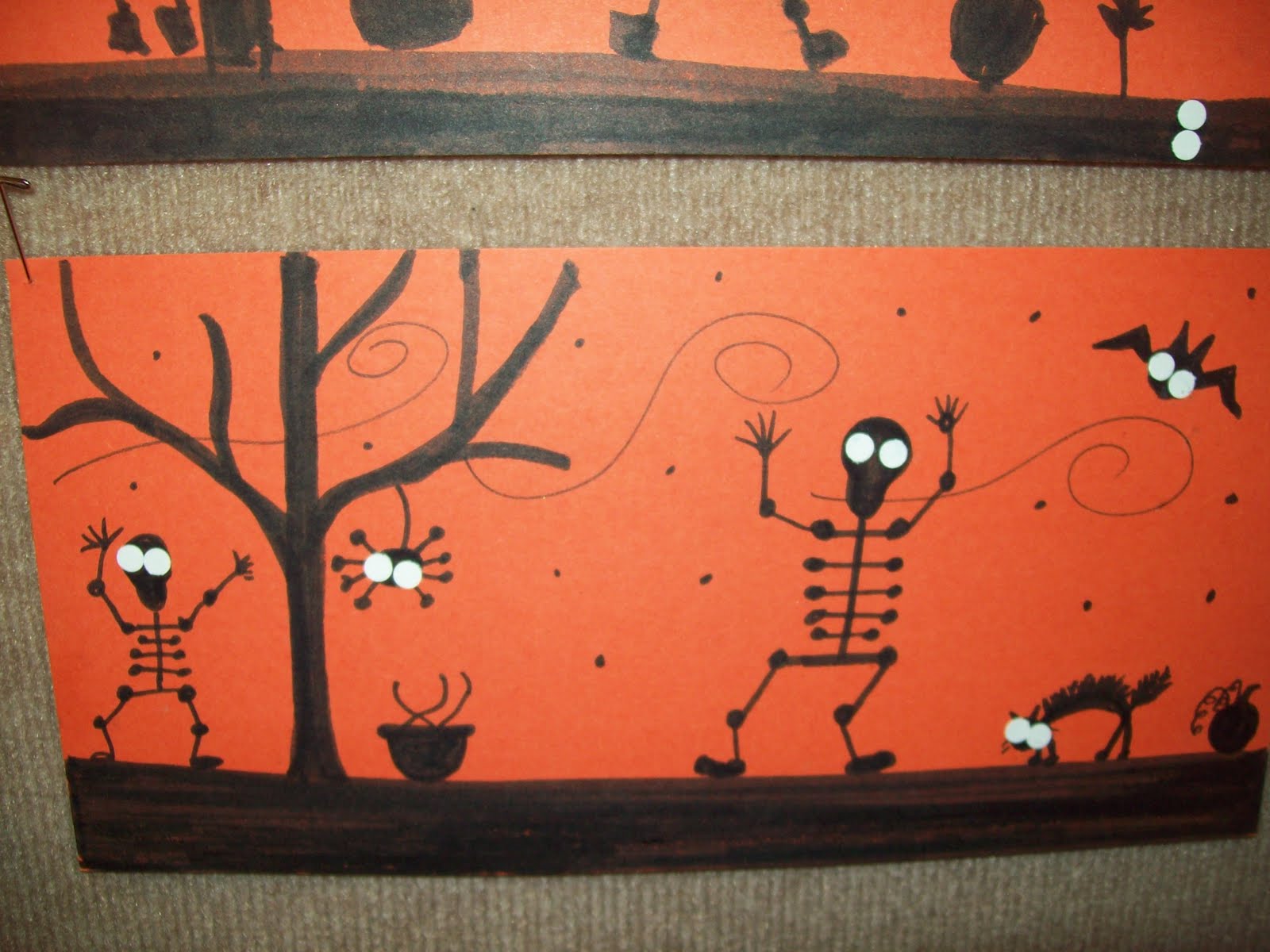 Art at East, Union and more...: 3rd Grade Halloween Silhouette Pictures