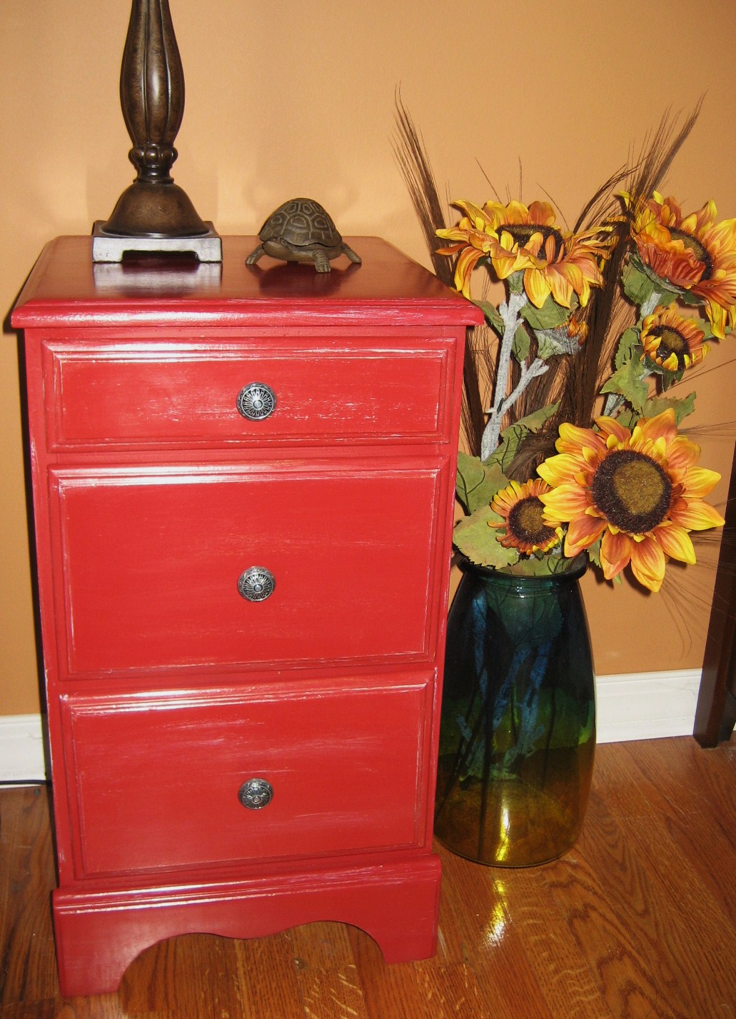 West Furniture Revival RED END TABLE