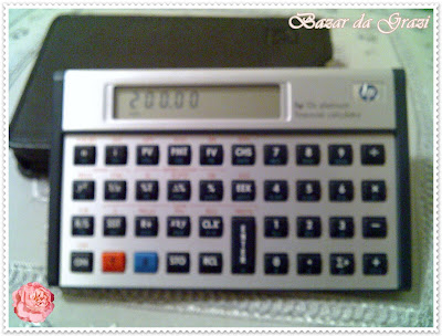 Bazar da Grazi: HP 12C PLATINUM - EDIÇÃO DE 25 ANOS - NOVA