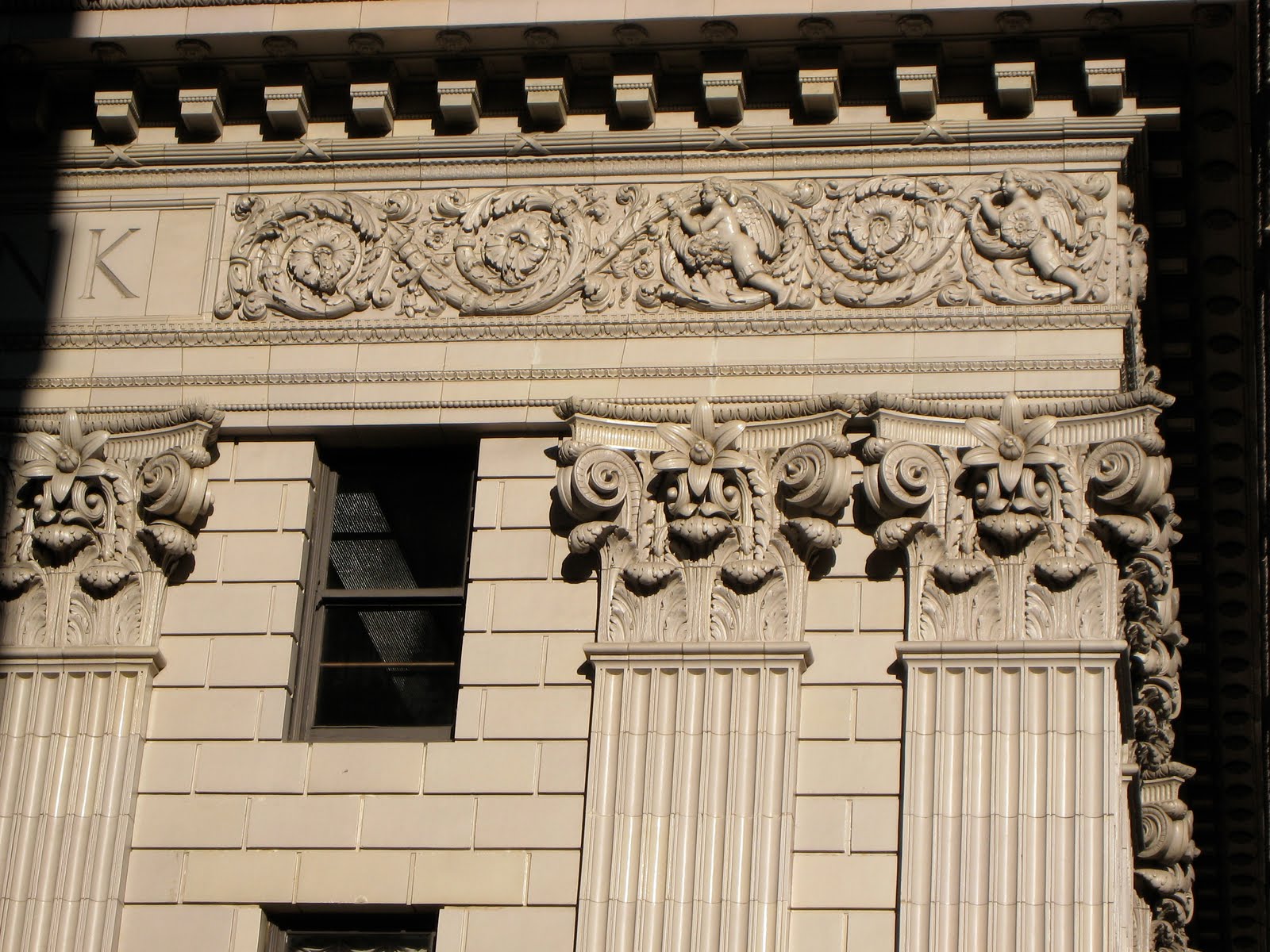 Shadows On Stone Sculpture on Buildings
