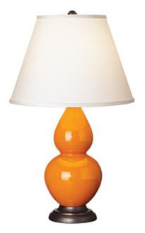 orange Robert Abbey double gourd table lamp