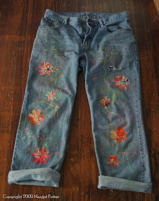 The Impatient Crafter : I Love to Create Girly Boyfriend Jeans