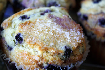Jane's Sweets & Baking Journal: Joyously Jumbo Blueberry Muffins!