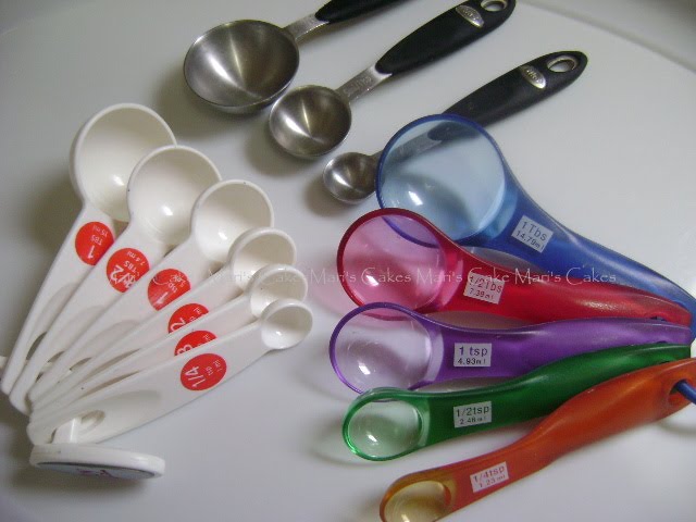 Medidas de Cucharas – Spoon Measurments