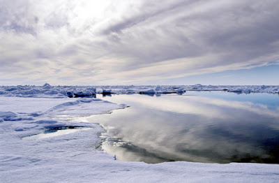 El ártico invadido por masa de agua cálida