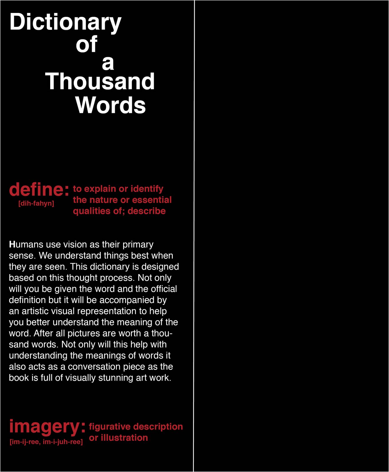 Typography: Dictionary Dust Cover