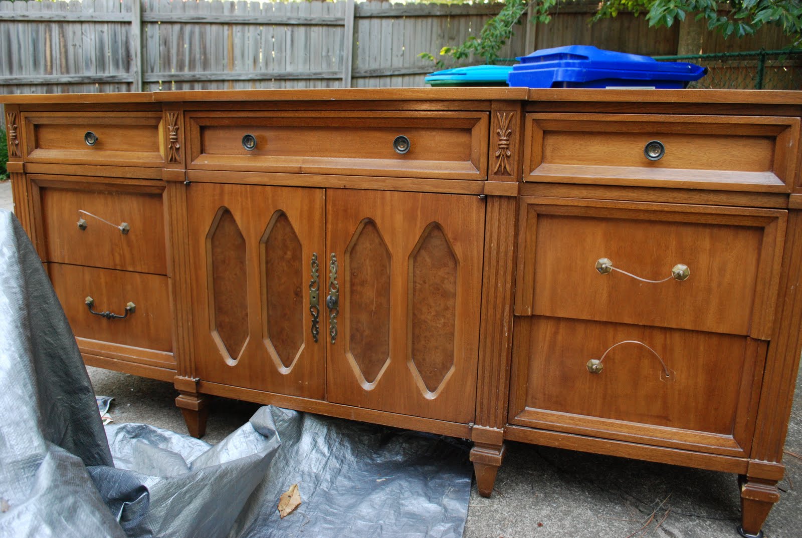 Remodelaholic Wooden Dresser Painted Green Furniture Redo