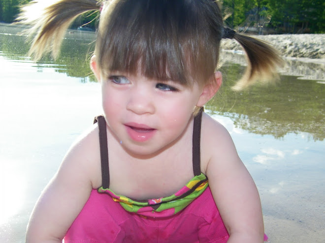 B playing in the water at Uncle Jared's