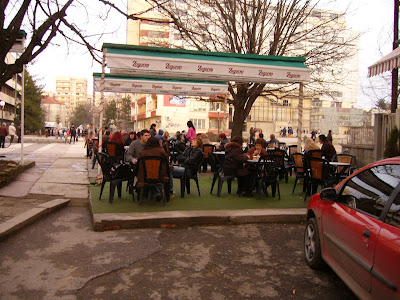 The Tables And Chairs Are Out In Yambol Again