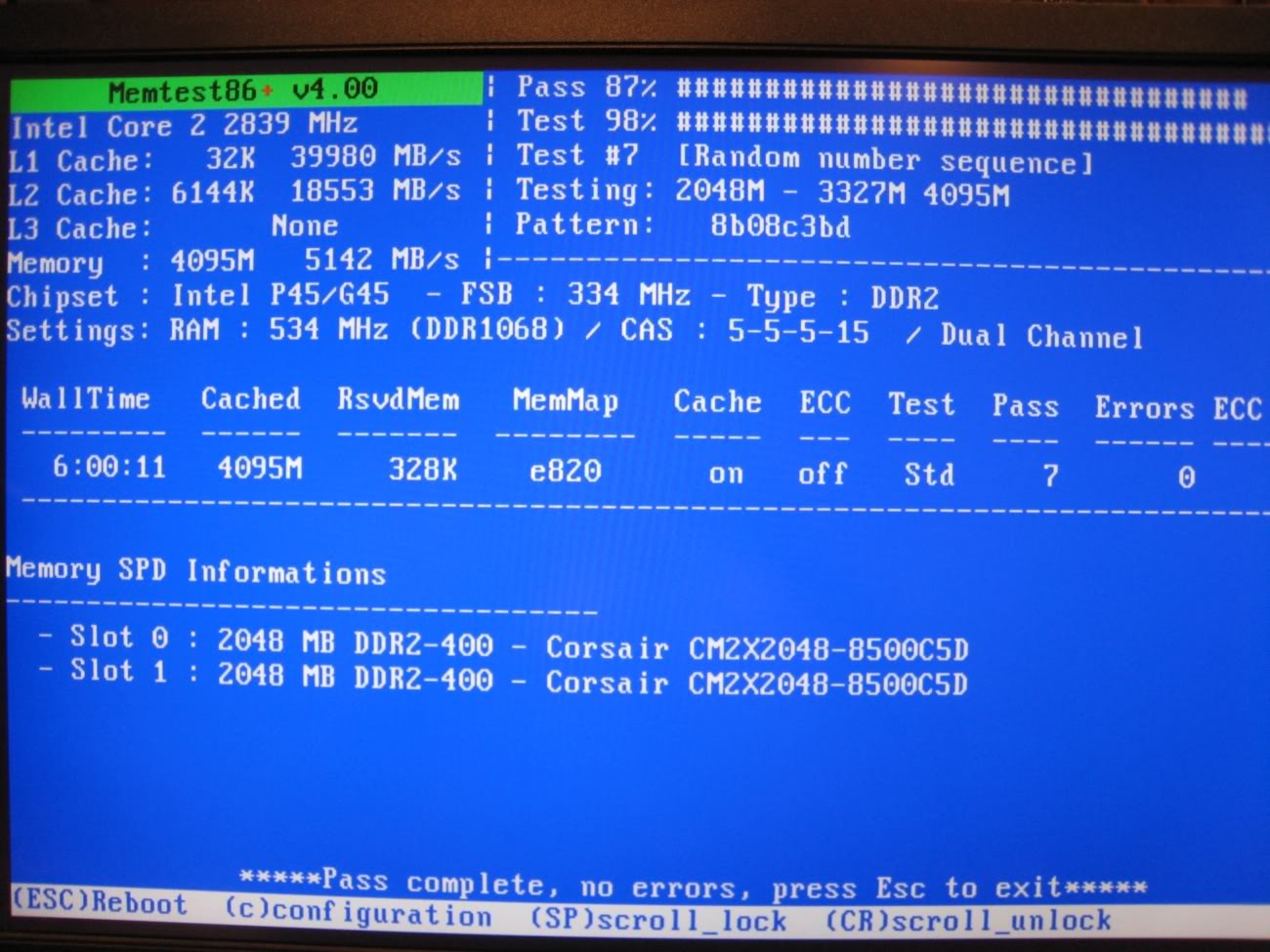 RAM Failure Hardware Support