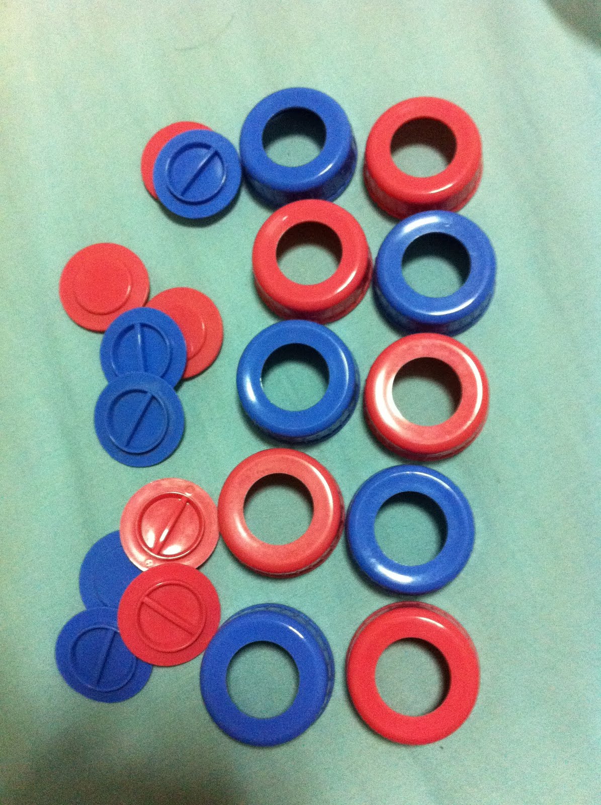 Baby Stuff to clear Glass bottle caps & seals x 10pc