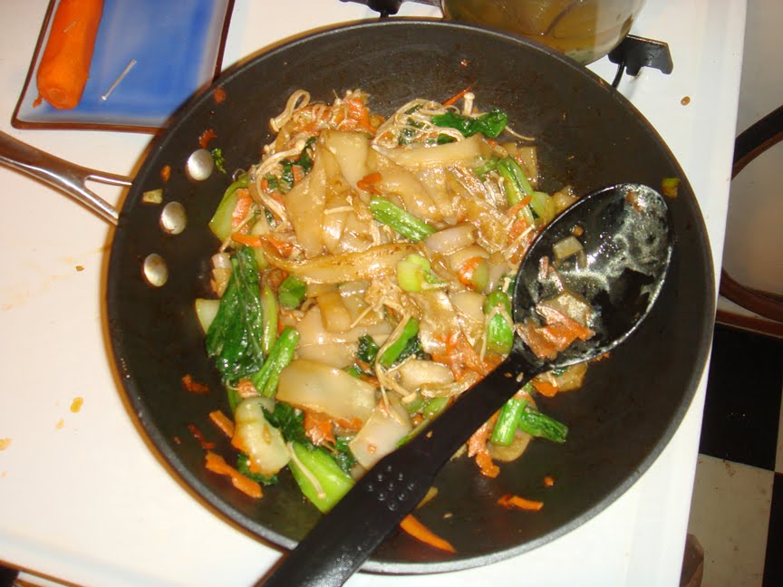 what's for dinner? Rice noodles, chow fun