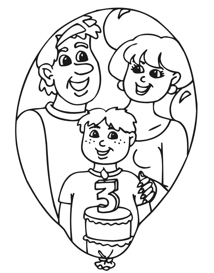 3rd Birthday Boy Coloring Pages Everything So Beautiful