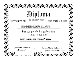 Nuevos Graduados en el curso "DIPLOMA EN CIPAYISMO"