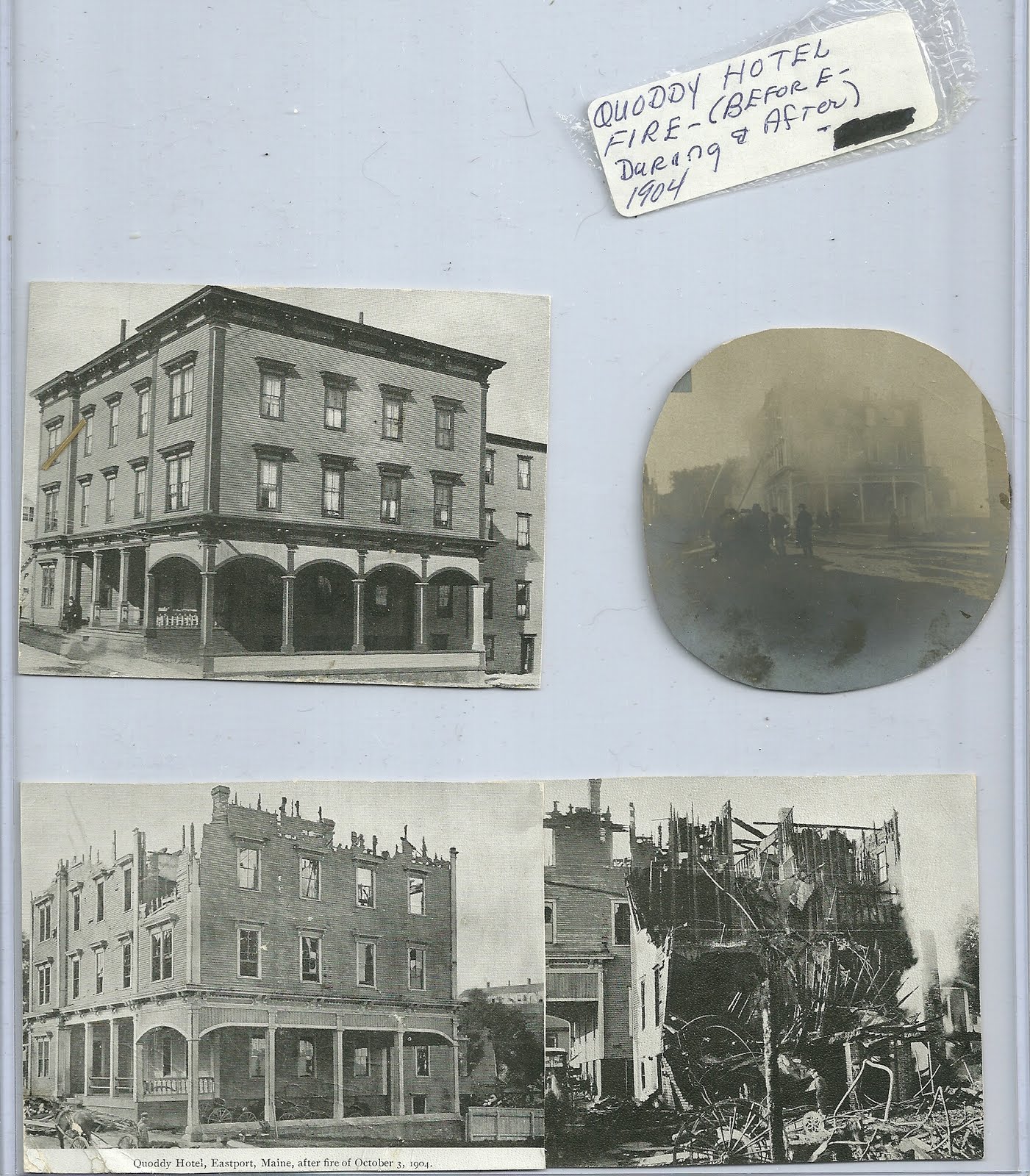 Heirlooms Reunited Quoddy Hotel, Destroyed in 1904 Fire, Eastport, Maine