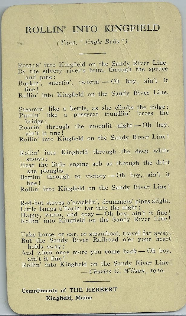 Heirlooms Reunited Song "Rollin' Into Kingfield", Charles G. Wilson