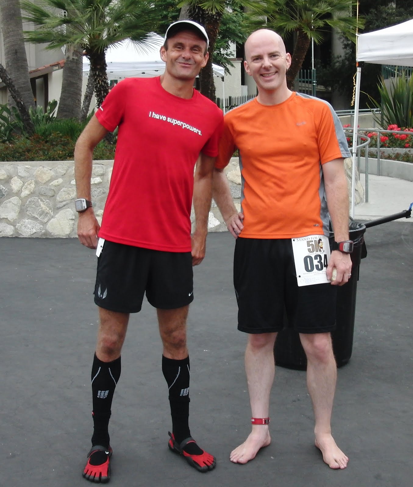 barefoot ted running