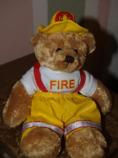 Courage the firefighter teddybear