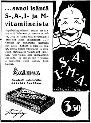 Tupakassa on S-A-I-M vitamiineja!