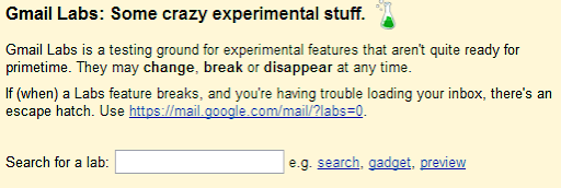 Gmail Labs