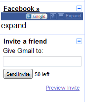 Facebook gadget