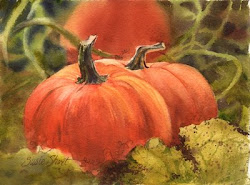 pumpkins painting pumpkin watercolor vegetables paintings fruits fall fruit patch watercolors thanksgiving paint autumn smith harvest patches daniel cp cards