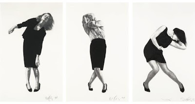 Robert Longo Untitled (From men in the cities) goache and pencil on paper 60.2 x 38 cm each