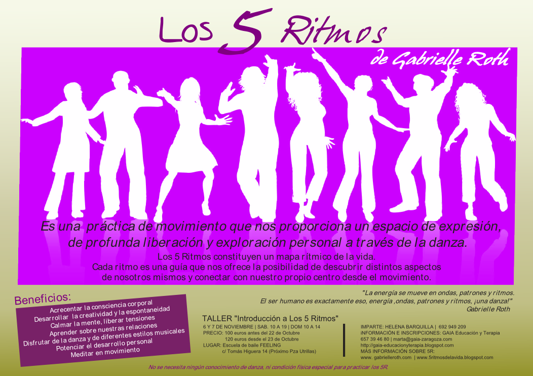 GAIA Educación y Terapia: CURSO LOS 5 RITMOS