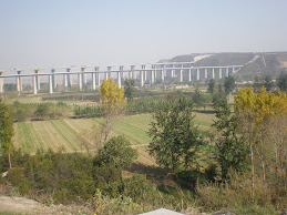 Massive elevated roads and railways under construction