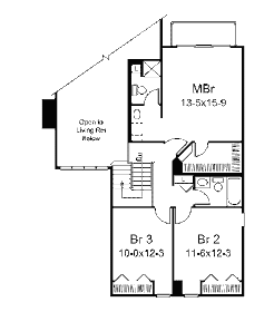 Planos de casas y departamentos gratis: Plano de Casa de 2 pisos, 3