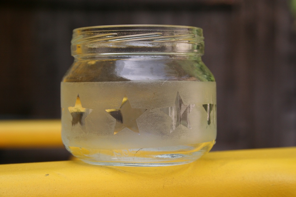 The Good, The Plaid, and The Snuggly Upcycled Baby Food Jar Candle Holders