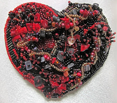 bead embroidery by Carmen, Angry