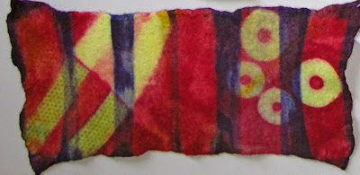 Robin Atkins, felt used for hand-mand book, wrap style