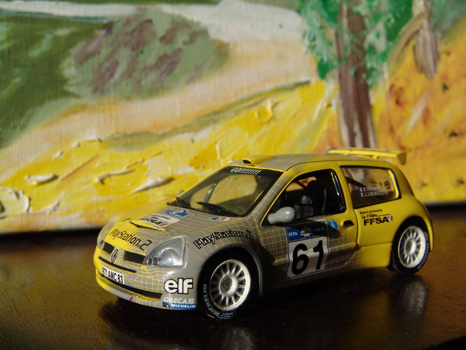 Maquette Voiture 1/43 Renault Clio S1600 Tirabassi/Reaucci - Occasion - Échelle UH