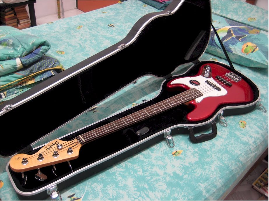 Penang Guitar Events Squier by Fender Electric Jazz J Bass for Sale