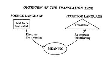 Translation Study : Process of transferring the meaning into the receptor language text