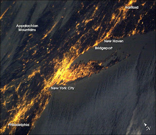Earth Hour City Lights from Space
