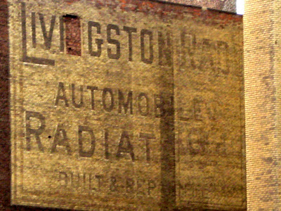 Vintage Wall Sign Livingston Automobile Radiators