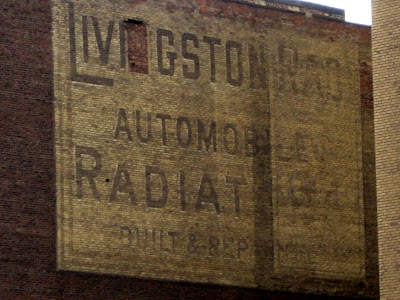 Vintage Wall Sign Livingston Automobile Radiators