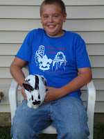 The Hanger children with their pets