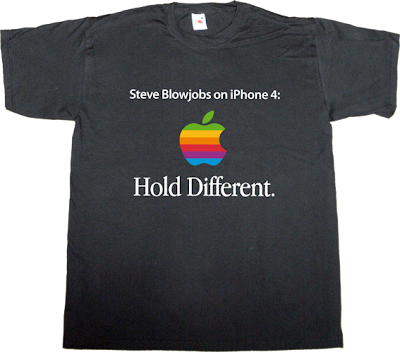 apple iphone 4 steve jobs antenna issue t-shirt ephemeral-t-shirts