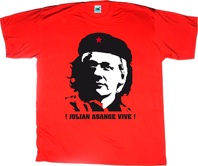 Julian Assange wikileaks che Guevara t-shirt ephemeral-t-shirts