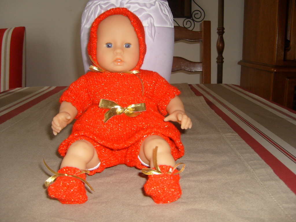 les passions de v?�ronique: tricot v??tement poup?�e 30 cm