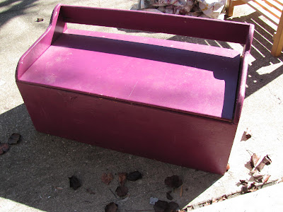 toy box to painted bench makeover