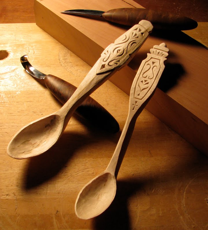 Wood Carved Wooden Spoons